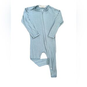 Bambi & Birdie Bamboo Soft Blue Kids Jumpsuit Romper